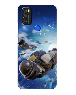 Чехол для Blackview A70 с картинкой «Десант PUBG — прыжок»