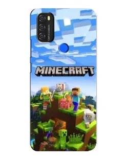 Чохол для Blackview A70 з картинкою «Minecraft класичний світ»