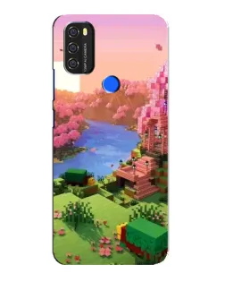 Чохол для Blackview A70 з картинкою «Рожеве дерево Minecraft»