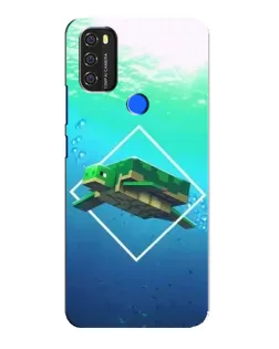 Чохол для Blackview A70 з картинкою «Черепаха Minecraft»