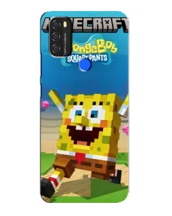 Чохол для Blackview A70 з картинкою «Губка Боб Minecraft»