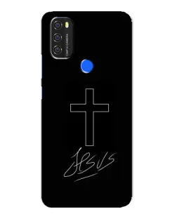 Чохол для Blackview A70 з картинкою «Графічний хрест Jesus»