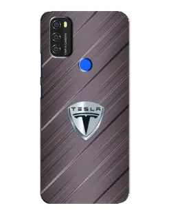 Чехол для Blackview A70 с картинкой «Металлическая текстура Tesla»