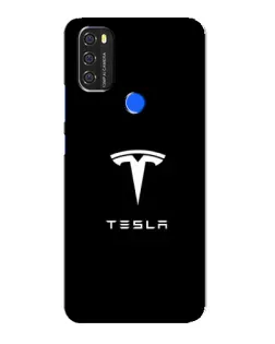 Чехол для Blackview A70 с картинкой «Tesla White Logo»