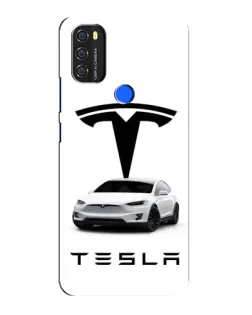 Чехол для Blackview A70 с картинкой «Tesla White Style»