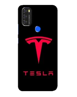 Чехол для Blackview A70 с картинкой «Tesla Red Logo»
