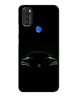 Чехол для Blackview A70 с картинкой «Mercedes — силуэт авто»
