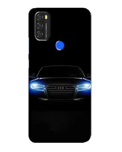 Чехол для Blackview A70 с картинкой «Audi в неоне»
