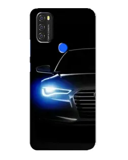Чехол для Blackview A70 с картинкой «Неоновый взгляд Audi»