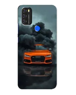 Чехол для Blackview A70 с картинкой «Audi в облаках дыма»