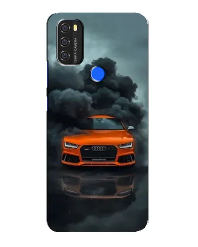 Чехол для Blackview A70 с картинкой «Audi в облаках дыма»