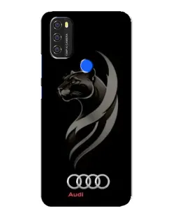 Чехол для Blackview A70 с картинкой «Графика — пантера и Audi»