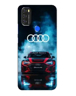 Чехол для Blackview A70 с картинкой «Audi Sport — неон»