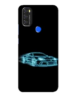 Чохол для Blackview A70 з картинкою «Неоновий контур Lamborghini»