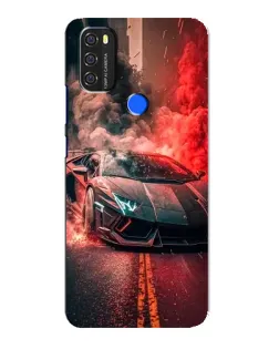 Чохол для Blackview A70 з картинкою «Lamborghini червоний дим»