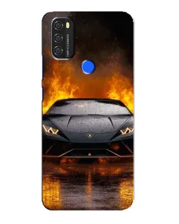 Чохол для Blackview A70 з картинкою «Lamborghini у вогні»