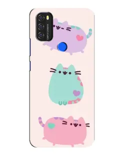 Чохол для Blackview A70 з картинкою «Pusheen тріо»