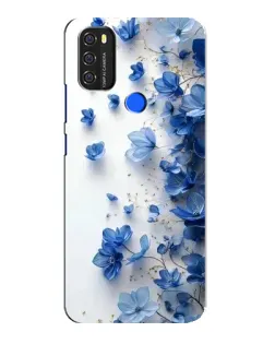 Чохол для Blackview A70 з картинкою «Блакитний квітковий каскад»