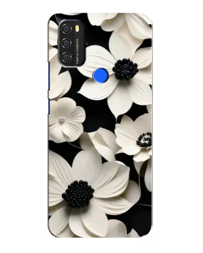 Чохол для Blackview A70 з картинкою «Об'ємні білі квіти»
