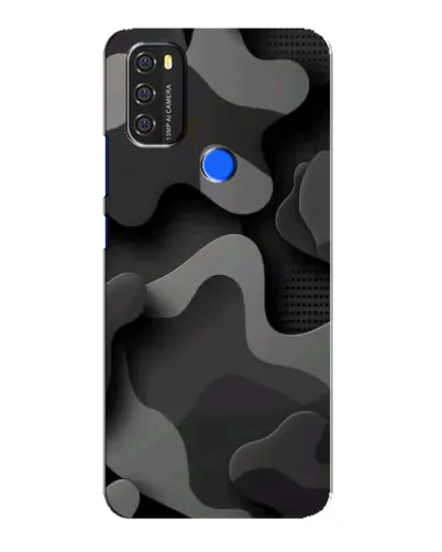 Чехол для Blackview A70 с картинкой «Темный абстрактный камуфляж»