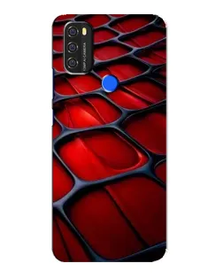 Чехол для Blackview A70 с картинкой «Красная глянцевая сетка»