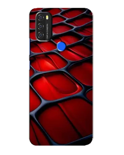 Чехол для Blackview A70 с картинкой «Красная глянцевая сетка»