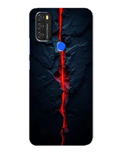 Чехол для Blackview A70 с картинкой «Kрасная лавовая трещина»