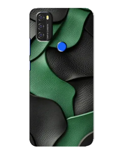 Чехол для Blackview A70 с картинкой «Зеленые кожаные волны»
