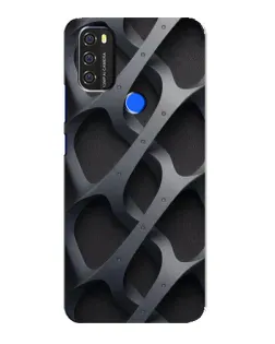 Чехол для Blackview A70 с картинкой «Объемное серое плетение»