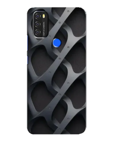 Чехол для Blackview A70 с картинкой «Объемное серое плетение»