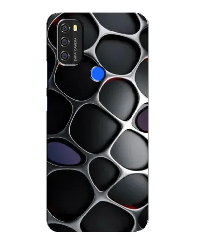 Чехол для Blackview A70 с картинкой «Объемная темная решетка»