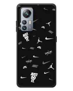 Чохол для Blackview A85 з картинкою «Nike Black Pattern»