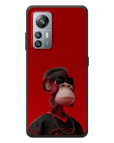 Чехол для Blackview A85 с картинкой «Bored Ape в красном» Чехол для Blackview A85 с картинкой «Bored Ape в красном»