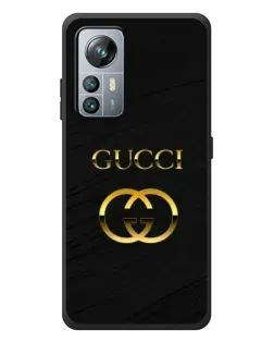 Чехол для Blackview A85 с картинкой «Золотой логотип Gucci»