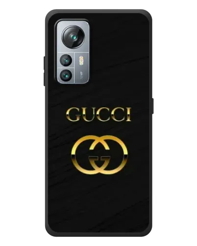 Чехол для Blackview A85 с картинкой «Золотой логотип Gucci»