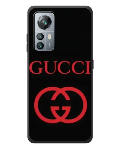 Чехол для Blackview A85 с картинкой «Gucci — красный логотип»