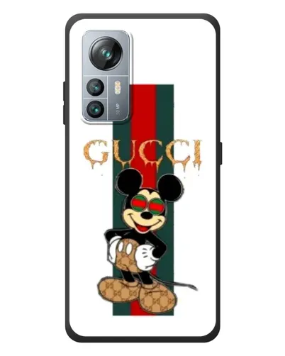 Чехол для Blackview A85 с картинкой «Микки Маус Gucci — полосы»