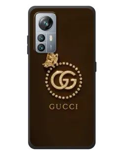 Чехол для Blackview A85 с картинкой «Gucci — золотая бабочка»
