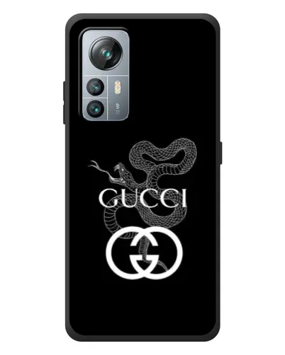 Чехол для Blackview A85 с картинкой «Gucci — серебряная змея»