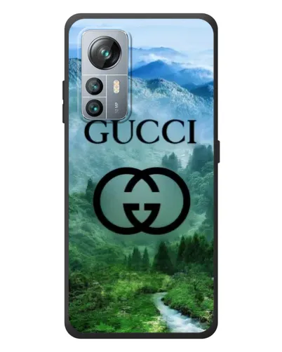 Чехол для Blackview A85 с картинкой «Gucci — горный пейзаж»
