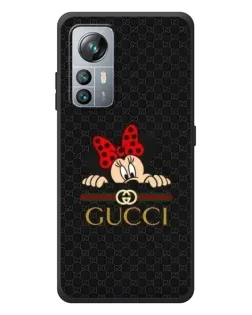 Чехол для Blackview A85 с картинкой «Минни Маус Gucci — черный»