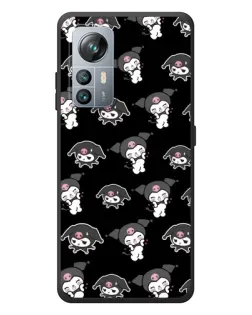 Чохол для Blackview A85 з картинкою «Чорний паттерн Kuromi»