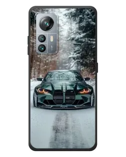 Чохол для Blackview A85 з картинкою «BMW у зимовому лісі»