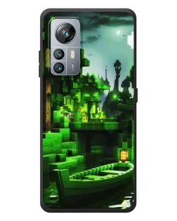 Чехол для Blackview A85 с картинкой «Minecraft лесной пейзаж»