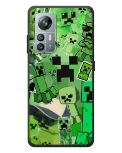 Чехол для Blackview A85 с картинкой «Криперы Minecraft»