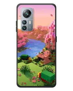 Чохол для Blackview A85 з картинкою «Рожеве дерево Minecraft»