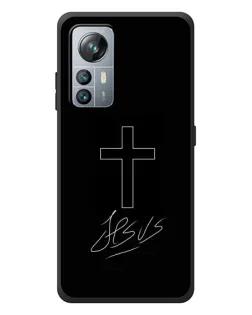 Чохол для Blackview A85 з картинкою «Графічний хрест Jesus»