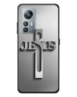 Чохол для Blackview A85 з картинкою «Металевий хрест Jesus»