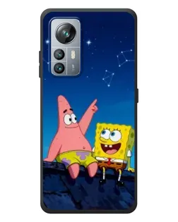 Чехол для Blackview A85 с картинкой «Губка Боб и Патрик ночью»