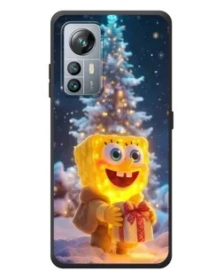 Чехол для Blackview A85 с картинкой «Рождественский Спанч Боб»